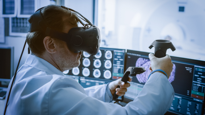 Doctor Using VR
